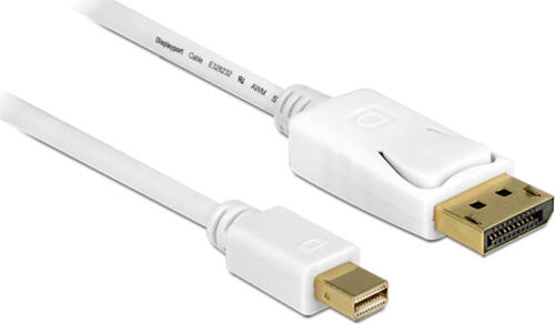 DeLOCK 83483 DisplayPort-Kabel 3 m Mini DisplayPort Weiß