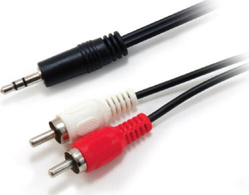 Equip 14709207 Audio-Kabel 2,5 m 3.5mm 2 x RCA Schwarz