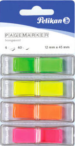 Pelikan 200311 selbstklebendes Etikett Rechteck Grün, Orange, Pink, Gelb 160 Stück(e)