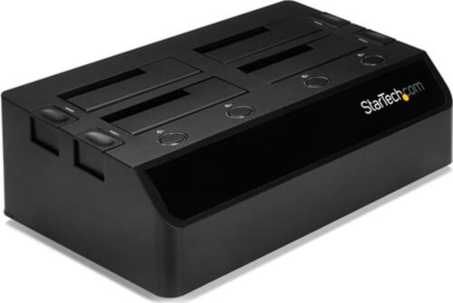StarTech.com USB 3.0 4 Bay 2,5 / 3,5 SATA III Festplatten / SSD Dockingstation mit UASP und zwei Lüftern