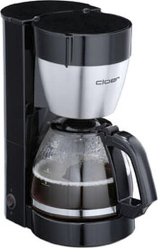 Cloer 5019 Kaffeemaschine Freistehend Filterkaffeemaschine Schwarz, Edelstahl 10 Tassen Halbautomatisch