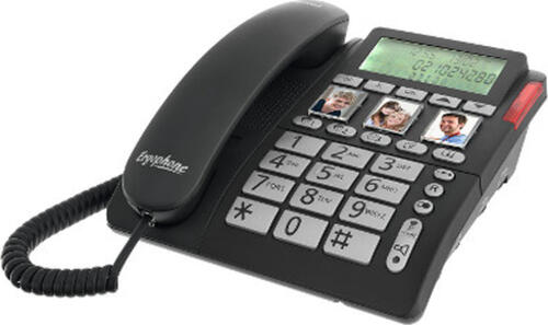 Tiptel Ergophone 1200 Analoges Telefon Schwarz