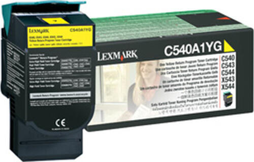 Lexmark C540A1YG Tonerkartusche 1 Stück(e) Original Gelb