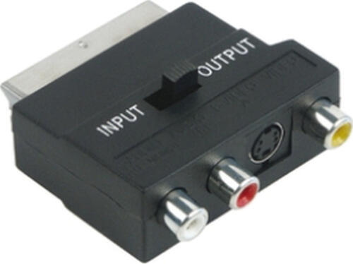 Schwaiger SCA7320 531 SCART 3 x RCA + S-VHS Schwarz Kabelschnittstellen-/adapter