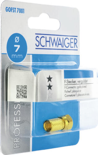 Schwaiger GOFST7001 537 Koaxialstecker F-Typ 1 Stück(e)