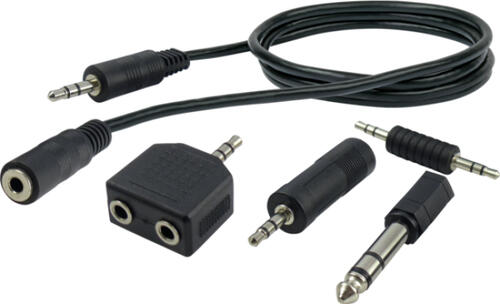 Schwaiger KHASETHQ533 Audio-Kabel 2,5 m 3.5mm Schwarz