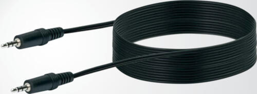Schwaiger 2x3.5mm 5m Audio-Kabel 3.5mm Schwarz