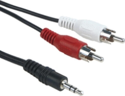 Schwaiger TFS1015 533 Audio-Kabel 1,5 m 3.5mm 2 x RCA Schwarz