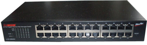 Longshine LCS-GS8424 Netzwerk-Switch Managed Gigabit Ethernet (10/100/1000) Schwarz