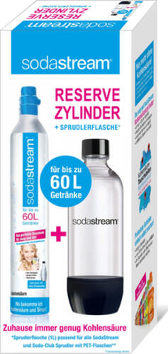 SodaStream CO2-Zylinder 60L + PET-Flasche