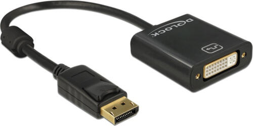 DeLOCK 62601 Videokabel-Adapter 0,2 m DisplayPort DVI-I Schwarz