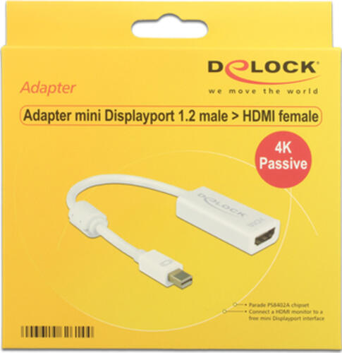 DeLOCK 62602 Videokabel-Adapter 0,2 m DisplayPort DVI-I Weiß
