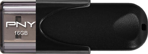 PNY Attach 4 2.0 16GB USB-Stick USB Typ-A Schwarz