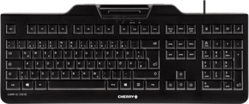 CHERRY KC 1000 SC Tastatur USB QWERTY Spanisch Schwarz