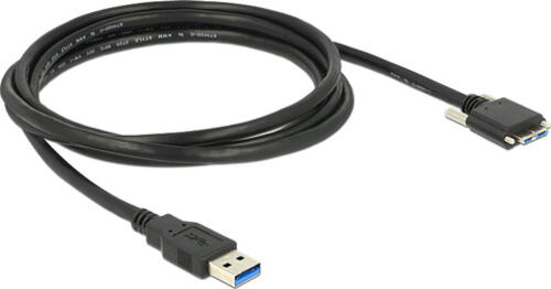 DeLOCK 2m USB 3.0 USB Kabel USB 3.2 Gen 1 (3.1 Gen 1) USB A Micro-USB B Schwarz