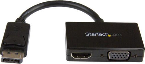 StarTech.com Reise A/V Adapter: 2-in-1 DisplayPort auf HDMI oder VGA Konverter