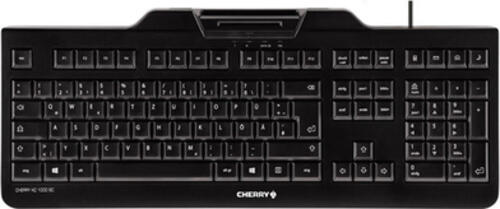 CHERRY KC 1000 SC Tastatur USB QWERTZ Schweiz Schwarz