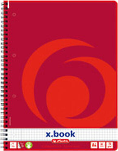 Herlitz 10834117 Notizbuch A4 80 Blätter Rot