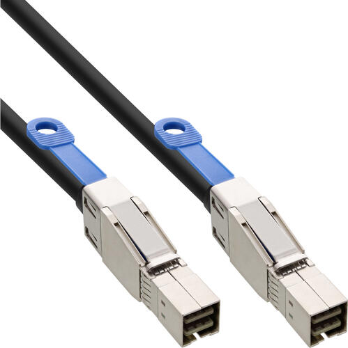 InLine externes Mini SAS HD Kabel, SFF-8644 zu SFF-8644, 12Gb/s, 0,5m