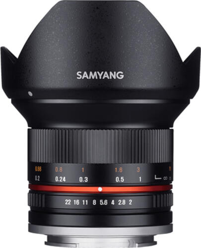 Samyang 12mm F2.0 NCS CS SLR Weitwinkelobjektiv Schwarz