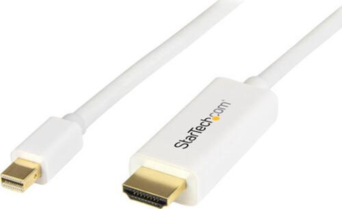 StarTech.com 2m Mini DisplayPort auf HDMI Konverterkabel - 4K - Weiß