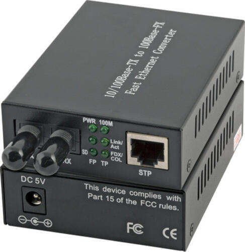 EFB Elektronik EL022V2 Netzwerk Medienkonverter 100 Mbit/s 1310 nm Multi-Modus Schwarz