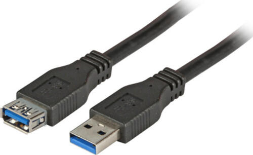 EFB Elektronik 1m USB 3.0 USB Kabel USB 3.2 Gen 1 (3.1 Gen 1) USB A Schwarz