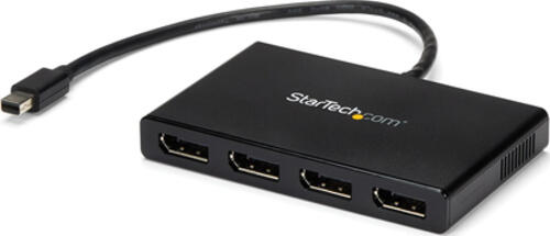 StarTech.com 4 Port Multi Monitor Adapter - Mini DisplayPort auf DisplayPort MST Hub - 4x 1080p - Video Splitter für den erweiterten Desktop-Modus für Windows-PCs - mDP auf Quad DP Monitore
