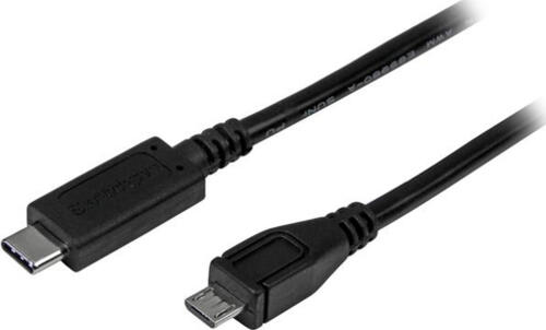 StarTech USB 2.0 Kabel, USB-C 2.0 auf USB 2.0 Micro-B schwarz, 1m