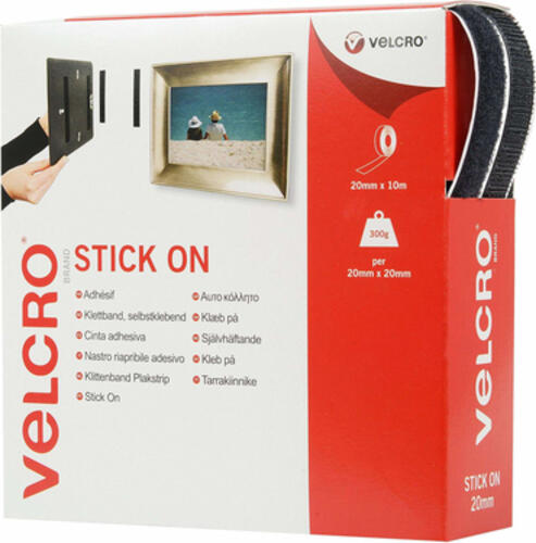 Velcro VEL-EC60220 Klettverschluss Schwarz 1 Stück(e)