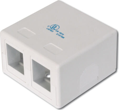 DIGITUS Gehäuse f 2 Keystone Module Consolidation-Point Gehäuse wh