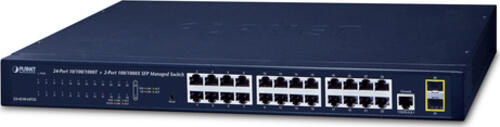 PLANET GS-4210-24T2S Netzwerk-Switch Managed L2 Gigabit Ethernet (10/100/1000) 1U Blau