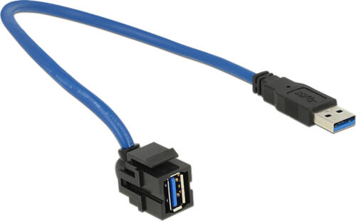 DeLOCK 86375 USB Kabel 0,5 m USB 3.2 Gen 1 (3.1 Gen 1) USB A Blau