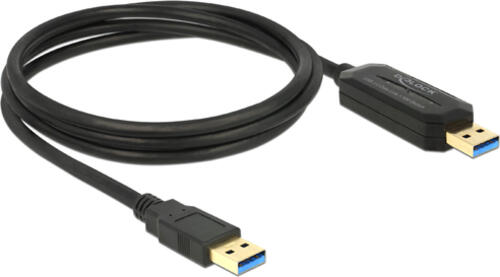 DeLOCK 1.5m, USB 3.0-A - USB 3.0-A USB Kabel 1,5 m USB 3.2 Gen 1 (3.1 Gen 1) USB A Schwarz