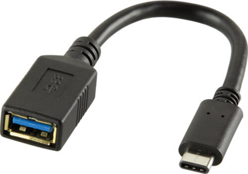 LogiLink USB C - USB A 0.15m USB Kabel 0,15 m USB 3.2 Gen 2 (3.1 Gen 2) Schwarz