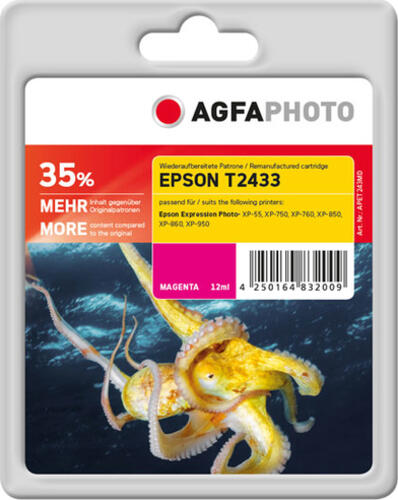 AgfaPhoto APET243MD Druckerpatrone 1 Stück(e) Magenta