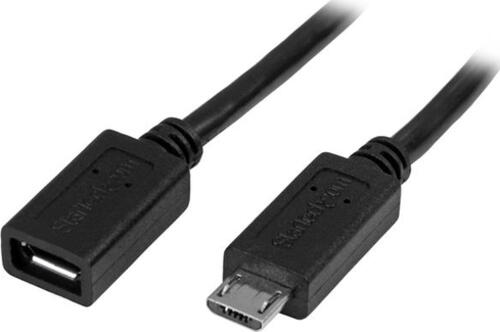 StarTech.com Micro USB Verlängerungskabel - Stecker/Buchse - 0,5m