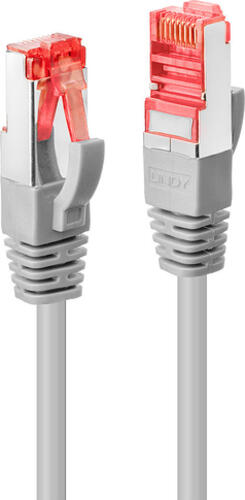 Patchkabel, Cat6, doppelt geschirmt, RJ-45/RJ-45,  7.5m, grau