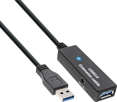 InLine USB 3.0 Aktiv-Verlängerung A/A, 10m