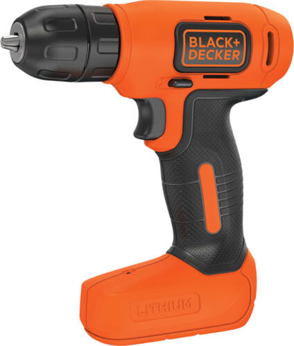 Black & Decker BDCD8-QW Bohrmaschine Ohne Schlüssel Schwarz, Orange