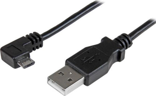 StarTech.com USBAUB2MRA USB Kabel 2 m USB 2.0 USB A Micro-USB B Schwarz