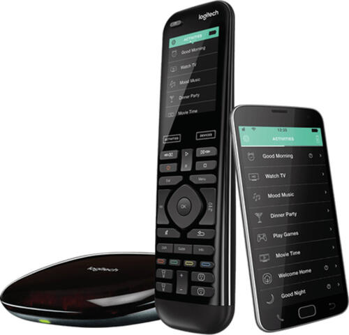 Logitech Harmony Elite Remote Control, Hub & App Fernbedienung Audio, DVR, Spielekonsole, Heimkinosystem, PC, Smartphone, TV, Tablet Berührungsbildschrim
