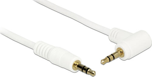 DeLOCK 2m 3.5mm M/M Audio-Kabel Weiß