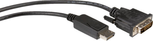 ROLINE 11.04.5771 Videokabel-Adapter 1 m DisplayPort DVI-D Schwarz