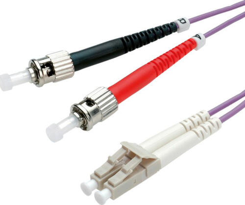 Secomp 21.99.8773 InfiniBand/fibre optic cable 3 m LC ST OM4 Violett