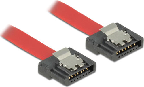 DeLOCK 0.7m SATA III SATA-Kabel 0,7 m SATA 7-pin Rot