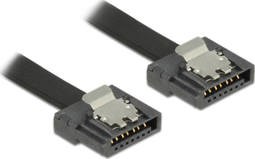 DeLOCK 0.7m SATA III SATA-Kabel 0,7 m SATA 7-pin Schwarz