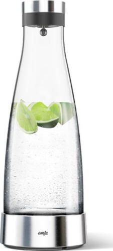 Emsa Flow Bottle Kühlkaraffe 1.0 l glas / edelstahl