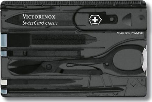 Victorinox SwissCard Classic Schwarz, Transparent ABS Synthetik