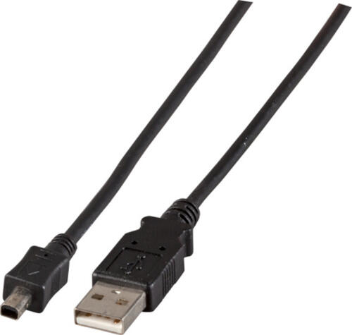 EFB Elektronik USB2.0 A / B 1m USB Kabel USB A USB B Schwarz